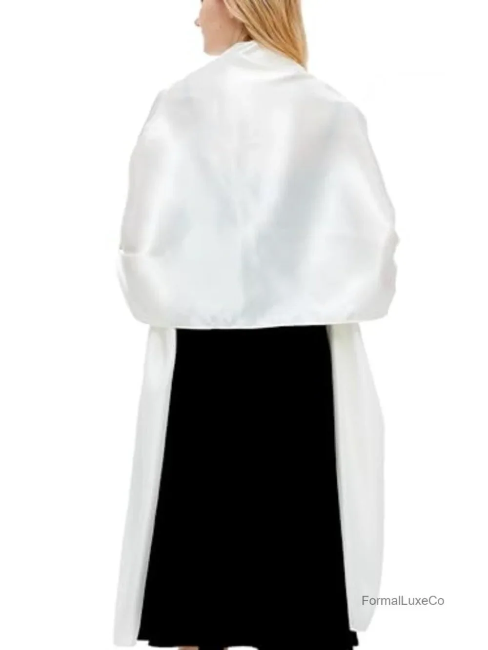 Extra Long Satin Wrap Shawl Evening Party Bridal Stole